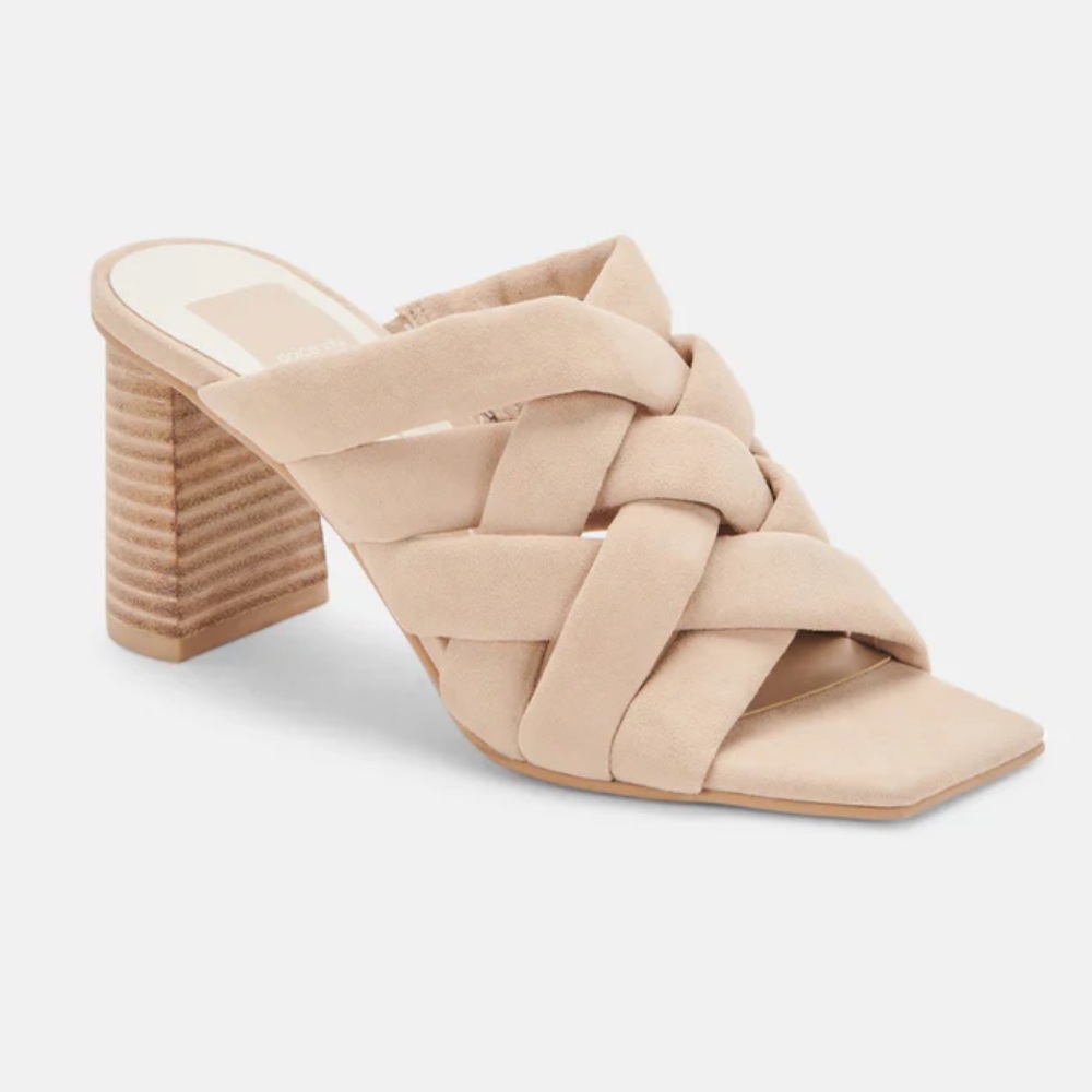 Dolce vita chunky suede heels size 8